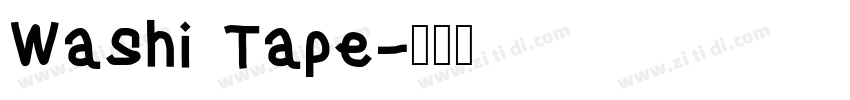 Washi Tape字体转换